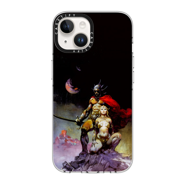 Frazetta Girls x CASETiFY iPhone 14 ケース クリア クリア ケース MagSafe対応 Mastermind of Mars by Frazetta Girls