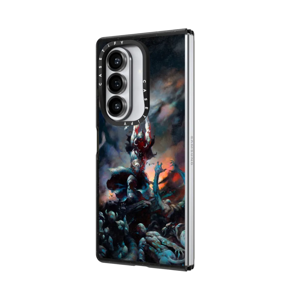 Impact Magnetic Galaxy Z Fold7 Case - Death Dealer II by Frazetta Girls