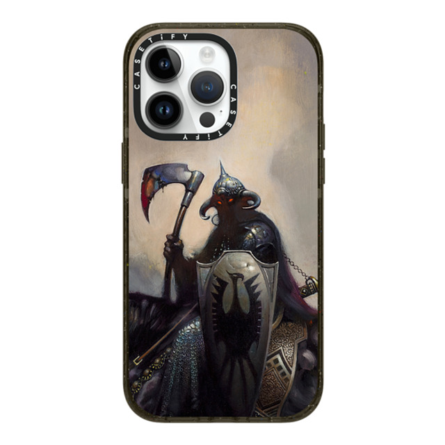 Frazetta Girls x CASETiFY iPhone 14 Pro Max ケース ブラック インパクトケース MagSafe対応 Death Dealer I by Frazetta Girls