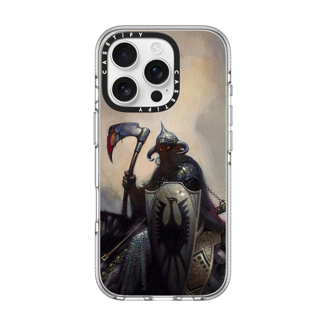 Frazetta Girls x CASETiFY iPhone 16 Pro ケース クリア クリア ケース MagSafe対応 Death Dealer I by Frazetta Girls