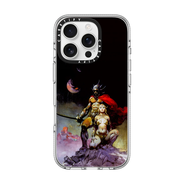 Frazetta Girls x CASETiFY iPhone 16 Pro ケース クリア クリア ケース MagSafe対応 Mastermind of Mars by Frazetta Girls