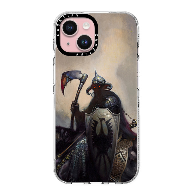 Frazetta Girls x CASETiFY iPhone 15 ケース クリア クリア ケース MagSafe対応 Death Dealer I by Frazetta Girls