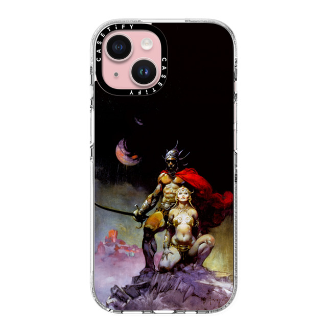 Frazetta Girls x CASETiFY iPhone 15 ケース クリア クリア ケース MagSafe対応 Mastermind of Mars by Frazetta Girls