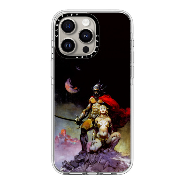 Frazetta Girls x CASETiFY iPhone 15 Pro Max ケース クリア クリア ケース MagSafe対応 Mastermind of Mars by Frazetta Girls