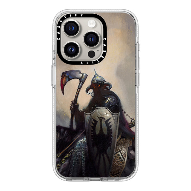 Frazetta Girls x CASETiFY iPhone 15 Pro ケース クリア クリア ケース MagSafe対応 Death Dealer I by Frazetta Girls