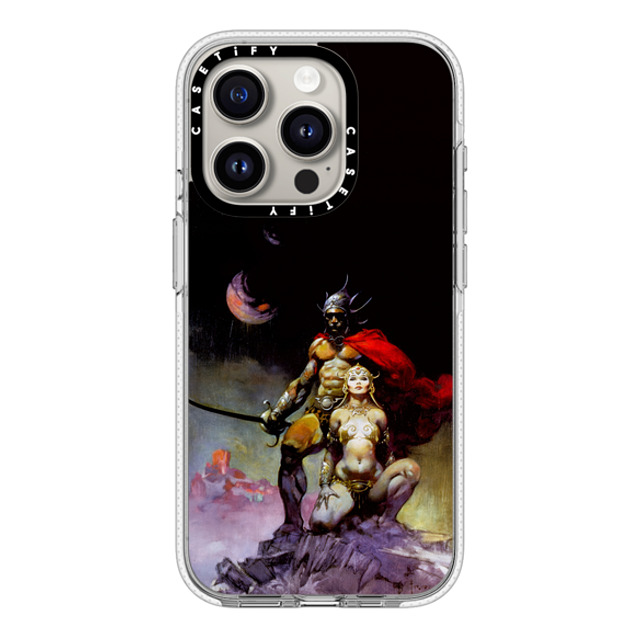 Frazetta Girls x CASETiFY iPhone 15 Pro ケース クリア クリア ケース MagSafe対応 Mastermind of Mars by Frazetta Girls