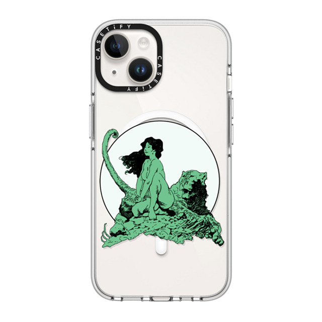 Frazetta Girls x CASETiFY iPhone 14 Case Clear Clear Case MagSafe Compatible Living Legend by Frazetta Girls Frazetta Girls x CASETiFY iPhone 14 Case Clear Clear Case MagSafe Compatible Living Legend by Frazetta Girls