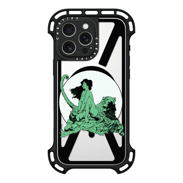 Frazetta Girls x CASETiFY iPhone 16 Pro Max Case Black ウルトラ バウンスケース MagSafe対応 Living Legend by Frazetta Girls Frazetta Girls x CASETiFY iPhone 16 Pro Max Case Black ウルトラ バウンスケース MagSafe対応 Living Legend by Frazetta Girls