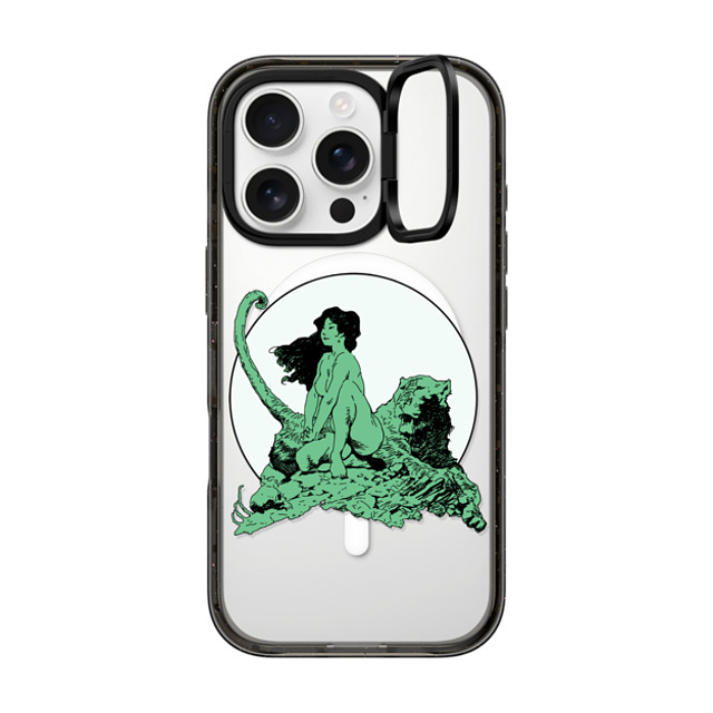 Frazetta Girls x CASETiFY iPhone 16 Pro Case Black インパクトリングスタンドケース MagSafe対応 Living Legend by Frazetta Girls Frazetta Girls x CASETiFY iPhone 16 Pro Case Black インパクトリングスタンドケース MagSafe対応 Living Legend by Frazetta Girls