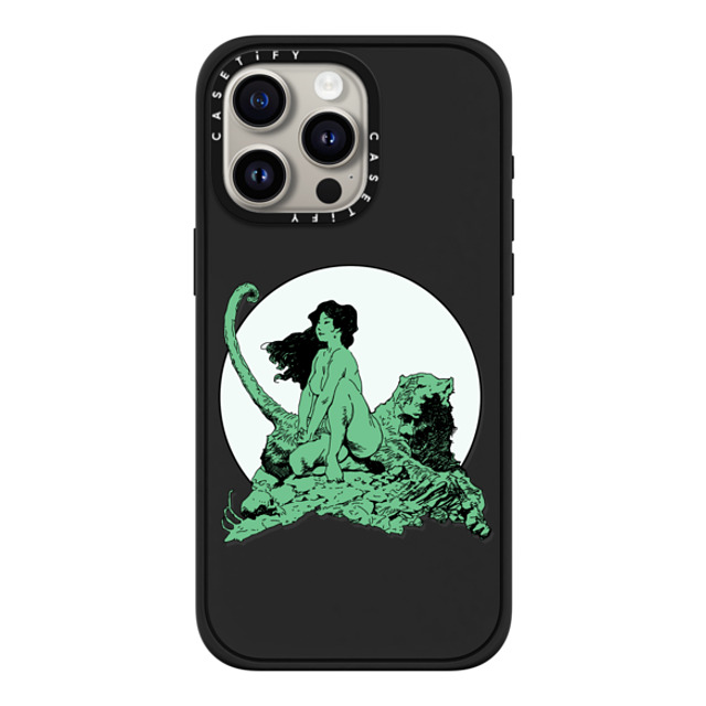 Frazetta Girls x CASETiFY iPhone 15 Pro Max Case Matte Black Impact Case MagSafe Compatible Living Legend by Frazetta Girls Frazetta Girls x CASETiFY iPhone 15 Pro Max Case Matte Black Impact Case MagSafe Compatible Living Legend by Frazetta Girls