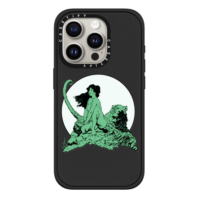 Frazetta Girls x CASETiFY iPhone 15 Pro Case Matte Black Impact Case MagSafe Compatible Living Legend by Frazetta Girls Frazetta Girls x CASETiFY iPhone 15 Pro Case Matte Black Impact Case MagSafe Compatible Living Legend by Frazetta Girls