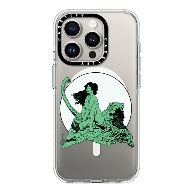 Frazetta Girls x CASETiFY iPhone 15 Pro Case Clear Clear Case MagSafe Compatible Living Legend by Frazetta Girls Frazetta Girls x CASETiFY iPhone 15 Pro Case Clear Clear Case MagSafe Compatible Living Legend by Frazetta Girls