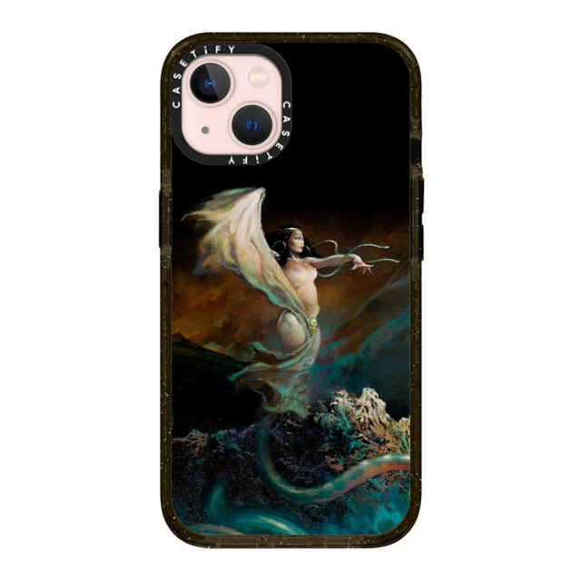 Frazetta Girls x CASETiFY iPhone 13 ケース ブラック インパクトケース Sea Witch by Frazetta Girls