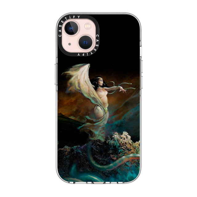 Frazetta Girls x CASETiFY iPhone 13 ケース クリア クリア ケース MagSafe対応 Sea Witch by Frazetta Girls