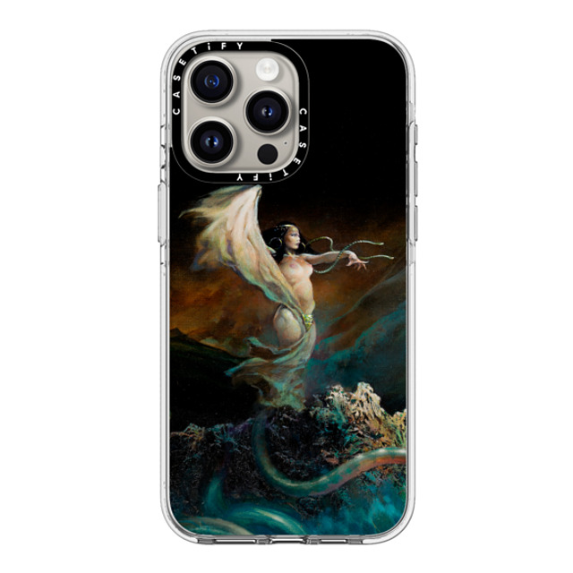 Frazetta Girls x CASETiFY iPhone 15 Pro Max ケース クリア クリア ケース MagSafe対応 Sea Witch by Frazetta Girls