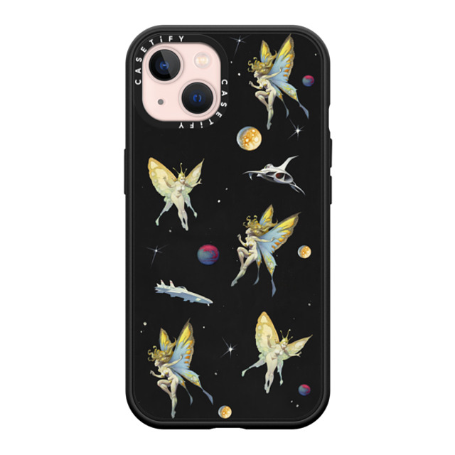 Frazetta Girls x CASETiFY iPhone 13 ケース マットブラック インパクトケース MagSafe対応 Fairy Encounter by Frazetta Girls