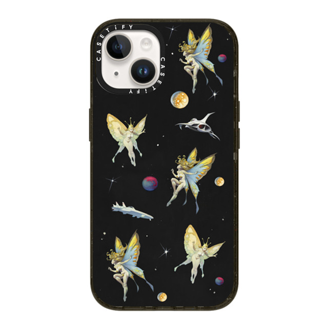 Frazetta Girls x CASETiFY iPhone 14 ケース ブラック インパクトケース Fairy Encounter by Frazetta Girls