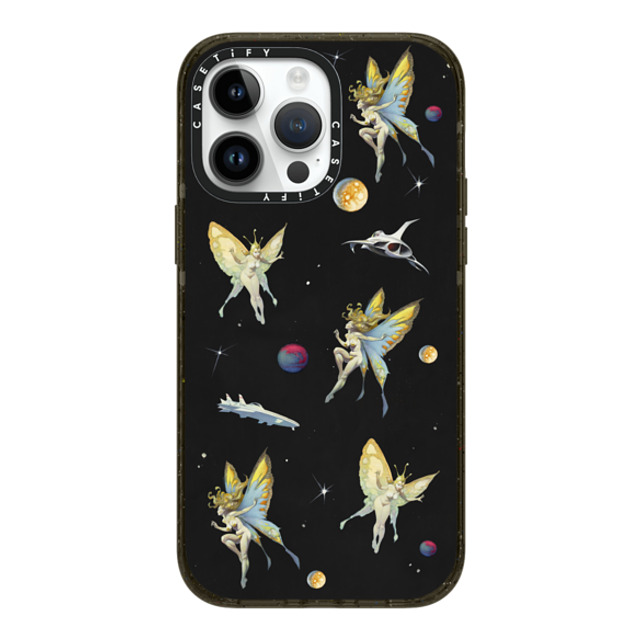 Frazetta Girls x CASETiFY iPhone 14 Pro Max ケース ブラック インパクトケース MagSafe対応 Fairy Encounter by Frazetta Girls