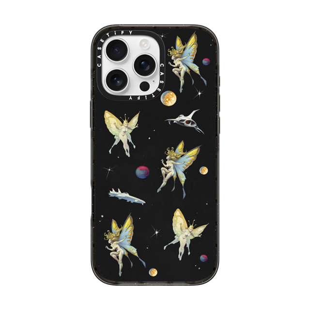 Frazetta Girls x CASETiFY iPhone 16 Pro Max ケース ブラック インパクトケース MagSafe対応 Fairy Encounter by Frazetta Girls