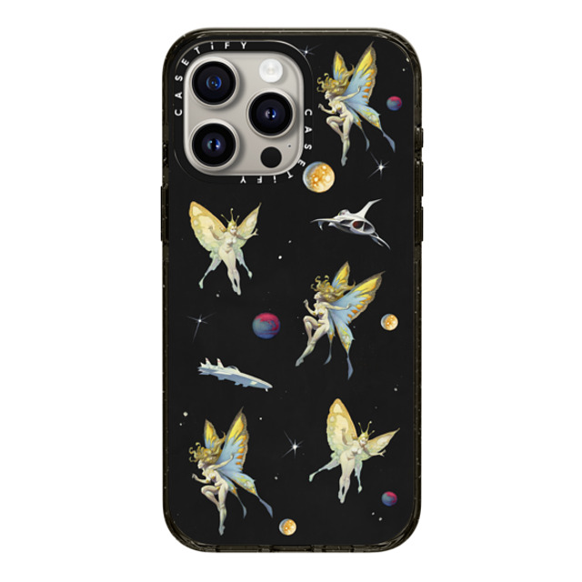 Frazetta Girls x CASETiFY iPhone 15 Pro Max ケース ブラック インパクトケース Fairy Encounter by Frazetta Girls