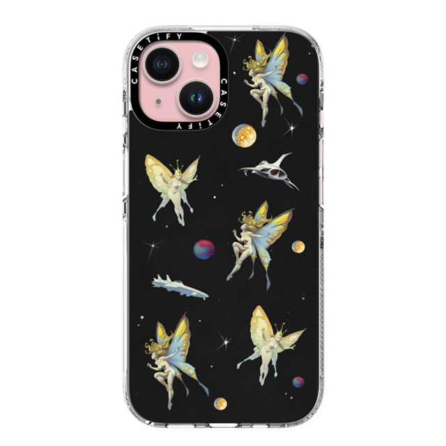 Frazetta Girls x CASETiFY iPhone 15 ケース クリア クリア ケース MagSafe対応 Fairy Encounter by Frazetta Girls