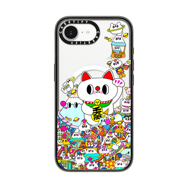 Messy Desk x CASETiFY iPhone 16e Case Black Impact Case MagSafe Compatible Lucky Cat and the Mountains Back to School Messy Desk x CASETiFY iPhone 16e Case Black Impact Case MagSafe Compatible Lucky Cat and the Mountains Back to School