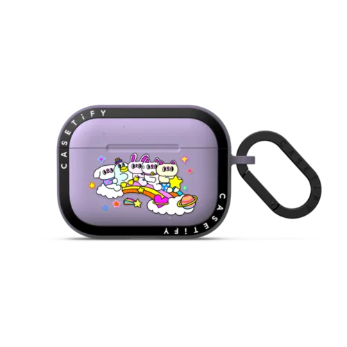 AirPods Pro 3 - Fluffy Friends on a Rainbow Rid