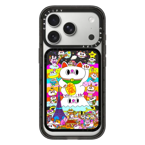 Snappy Cardholder Stand - Lucky Cat's Rainbow Journey