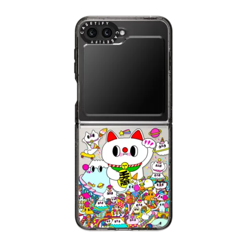 Galaxy Z Flip5 - Lucky Cat and the Mountains