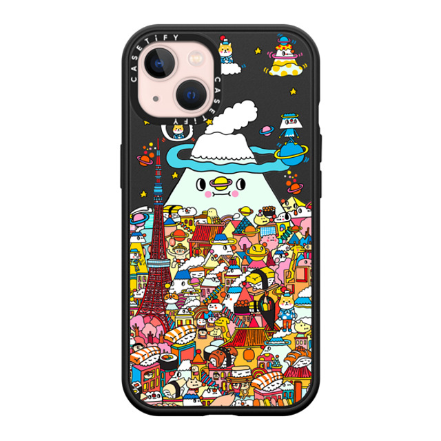 Messy Desk x CASETiFY iPhone 13 ケース マットブラック インパクトケース MagSafe対応 Love in Tokyo