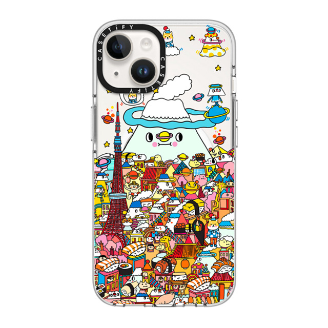 Messy Desk x CASETiFY iPhone 14 Case Clear Clear Case MagSafe Compatible Love in Tokyo Messy Desk x CASETiFY iPhone 14 Case Clear Clear Case MagSafe Compatible Love in Tokyo