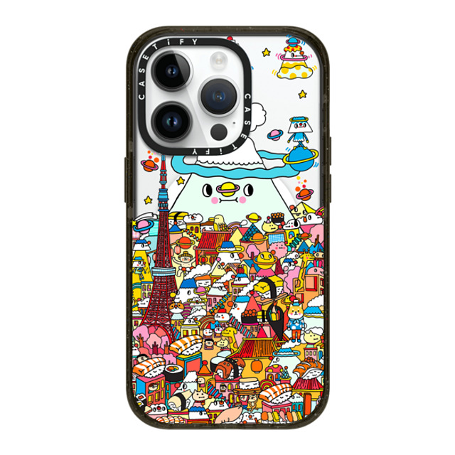 Messy Desk x CASETiFY iPhone 14 Pro ケース ブラック インパクトケース MagSafe対応 Love in Tokyo