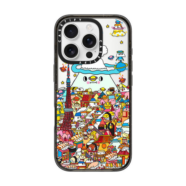 Messy Desk x CASETiFY iPhone 16 Pro ケース ブラック インパクトケース Love in Tokyo