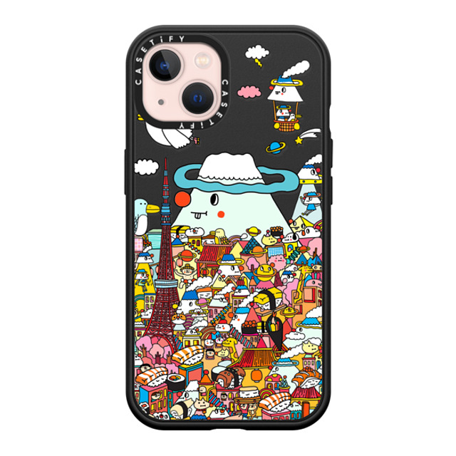 Messy Desk x CASETiFY iPhone 13 ケース マットブラック インパクトケース MagSafe対応 LOVE IN TOKYO