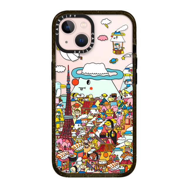 Messy Desk x CASETiFY iPhone 13 ケース ブラック インパクトケース LOVE IN TOKYO