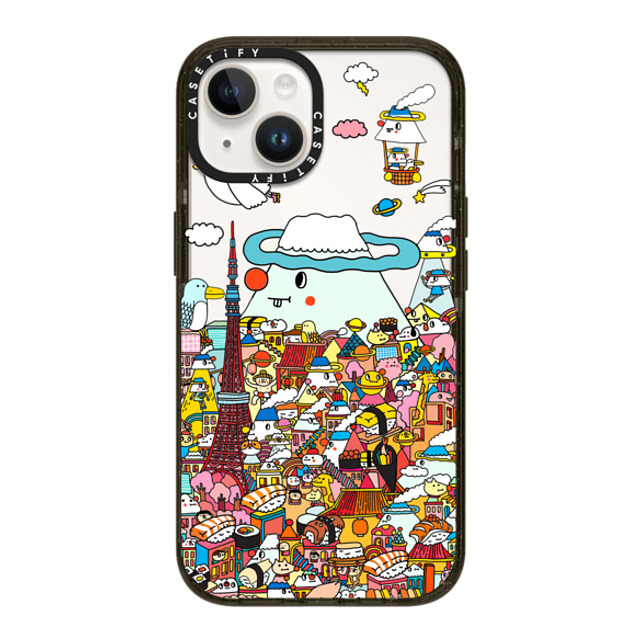 Messy Desk x CASETiFY iPhone 14 ケース ブラック インパクトケース LOVE IN TOKYO