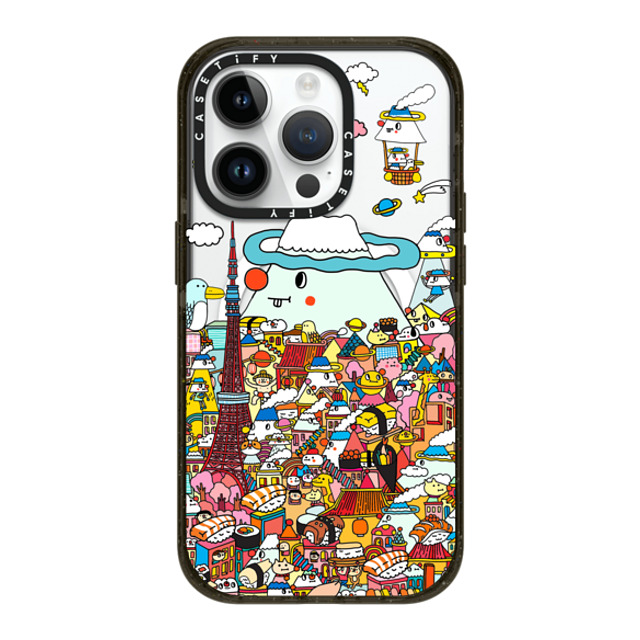 Messy Desk x CASETiFY iPhone 14 Pro ケース ブラック インパクトケース MagSafe対応 LOVE IN TOKYO