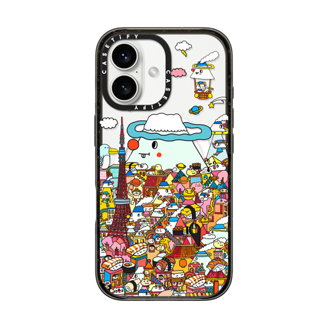 Messy Desk x CASETiFY iPhone 16 ケース ブラック インパクトケース MagSafe対応 LOVE IN TOKYO