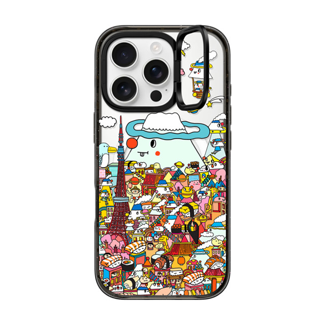 Messy Desk x CASETiFY iPhone 16 Pro ケース Animal,Cartoon ブラック インパクトリングスタンドケース MagSafe対応 LOVE IN TOKYO Father's Day Messy Desk x CASETiFY iPhone 16 Pro ケース Animal,Cartoon ブラック インパクトリングスタンドケース MagSafe対応 LOVE IN TOKYO Father's Day