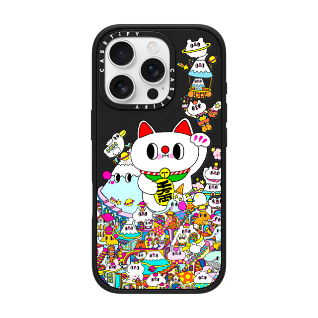 Messy Desk x CASETiFY iPhone 16 Pro Case Matte Black Impact Case MagSafe Compatible Lucky Cat and the Mountains Back to School Messy Desk x CASETiFY iPhone 16 Pro Case Matte Black Impact Case MagSafe Compatible Lucky Cat and the Mountains Back to School