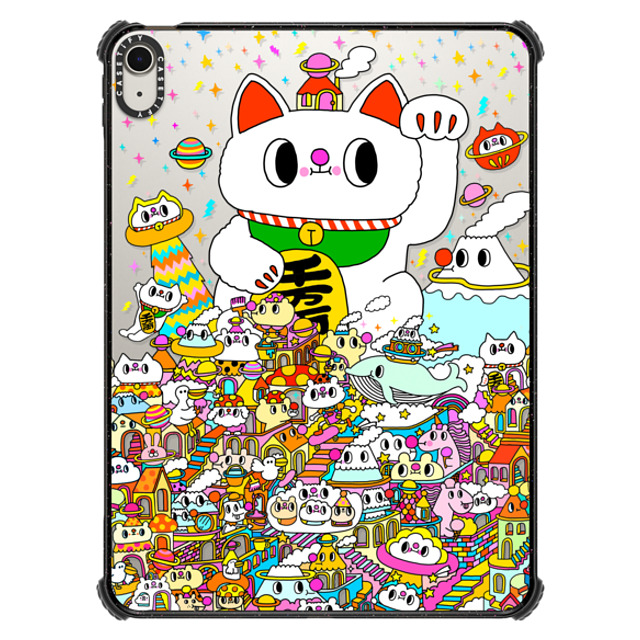 Messy Desk x CASETiFY iPad Air 11-inch (M2/M3) Cat,Cartoon Black iPad インパクト ケース Lucky Cat Back to School Messy Desk x CASETiFY iPad Air 11-inch (M2/M3) Cat,Cartoon Black iPad インパクト ケース Lucky Cat Back to School