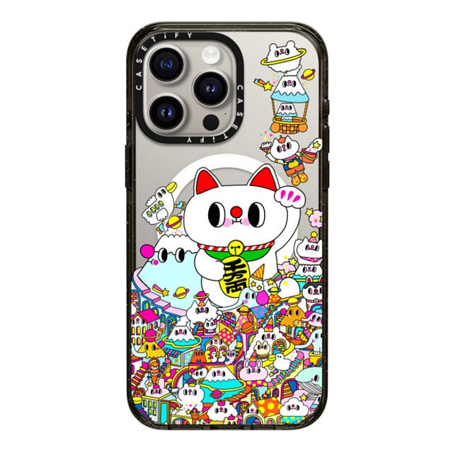 Messy Desk x CASETiFY iPhone 15 Pro Max Case Black Impact Case MagSafe Compatible Lucky Cat and the Mountains Back to School Messy Desk x CASETiFY iPhone 15 Pro Max Case Black Impact Case MagSafe Compatible Lucky Cat and the Mountains Back to School