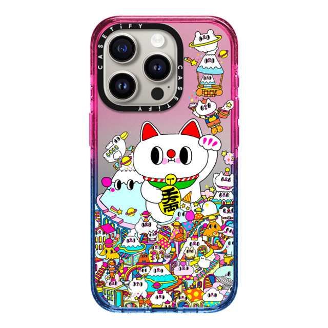 Messy Desk x CASETiFY iPhone 15 Pro Case Cotton Candy インパクトケース Lucky Cat and the Mountains Back to School Messy Desk x CASETiFY iPhone 15 Pro Case Cotton Candy インパクトケース Lucky Cat and the Mountains Back to School