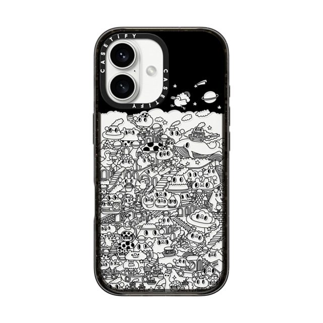 Messy Desk x CASETiFY iPhone 16 Case Black インパクトケース Midnight Wonderland Back to School Messy Desk x CASETiFY iPhone 16 Case Black インパクトケース Midnight Wonderland Back to School