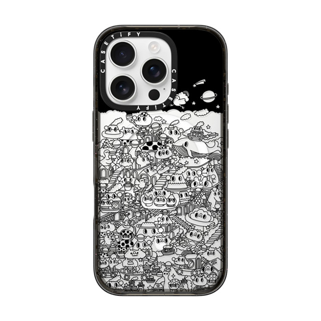 Messy Desk x CASETiFY iPhone 16 Pro Case Black Impact Case MagSafe Compatible Midnight Wonderland Back to School Messy Desk x CASETiFY iPhone 16 Pro Case Black Impact Case MagSafe Compatible Midnight Wonderland Back to School