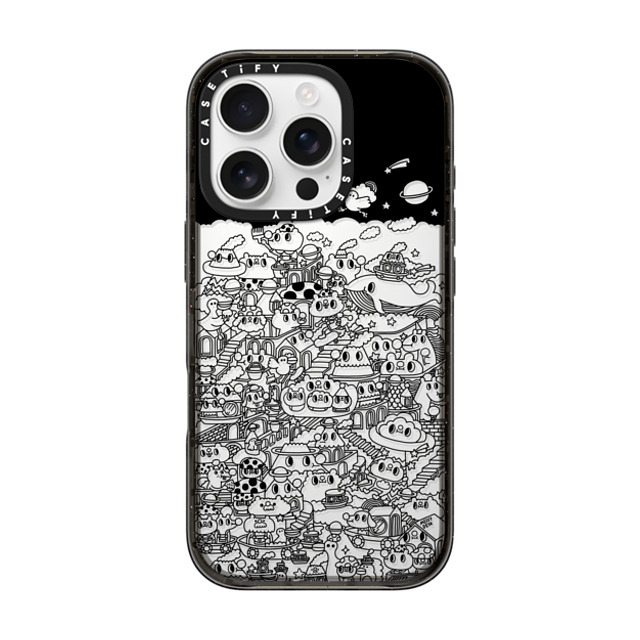 Messy Desk x CASETiFY iPhone 16 Pro Case Black インパクトケース Midnight Wonderland Back to School Messy Desk x CASETiFY iPhone 16 Pro Case Black インパクトケース Midnight Wonderland Back to School