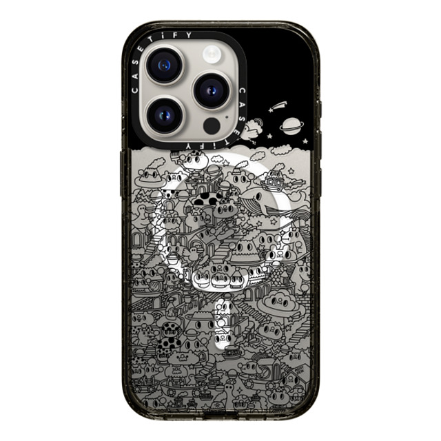 Messy Desk x CASETiFY iPhone 15 Pro Case Black Impact Case MagSafe Compatible Midnight Wonderland Back to School Messy Desk x CASETiFY iPhone 15 Pro Case Black Impact Case MagSafe Compatible Midnight Wonderland Back to School