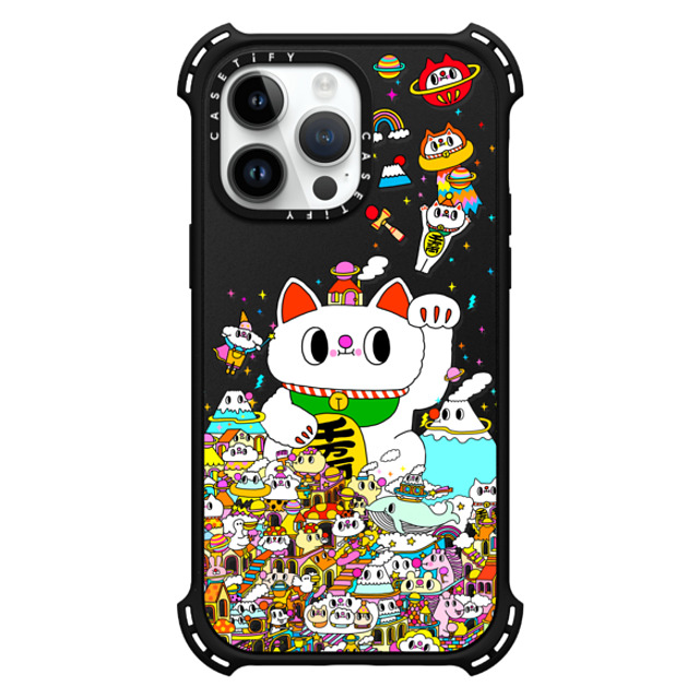 Messy Desk x CASETiFY iPhone 14 Pro Max Case Matte Black バウンスケース Lucky Cat Messy Desk x CASETiFY iPhone 14 Pro Max Case Matte Black バウンスケース Lucky Cat