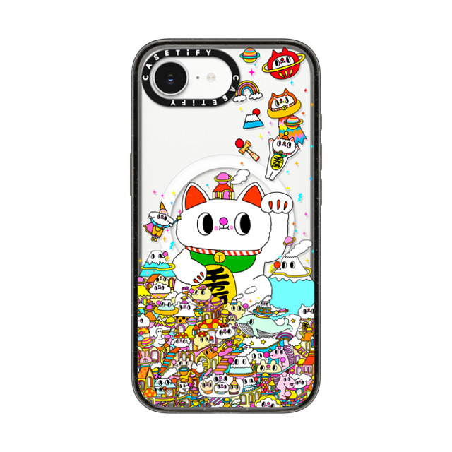 Messy Desk x CASETiFY iPhone 16e Case Cat,Animal Black Impact Case MagSafe Compatible Lucky Cat Back to School Messy Desk x CASETiFY iPhone 16e Case Cat,Animal Black Impact Case MagSafe Compatible Lucky Cat Back to School