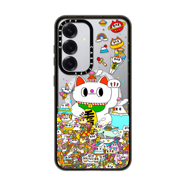 Messy Desk x CASETiFY Galaxy S25 ケース Cat,Animal ブラック マグネット式 インパクトケース Lucky Cat New iPhone Messy Desk x CASETiFY Galaxy S25 ケース Cat,Animal ブラック マグネット式 インパクトケース Lucky Cat New iPhone